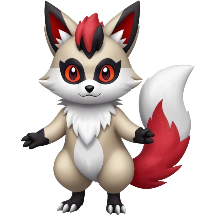 Zangoose-Zorua-hybrid (full body) emoji