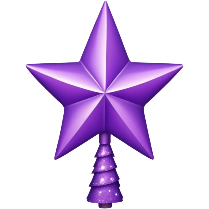 purple tree topper emoji