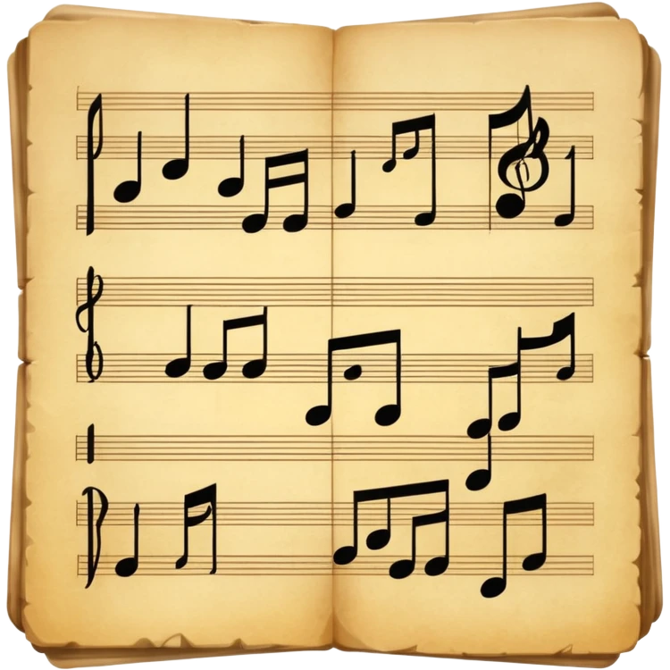 antique music sheet emoji