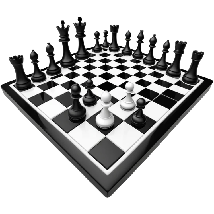 3d chessboard ai emoji