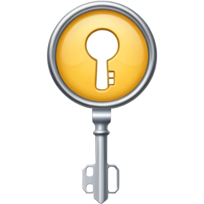 flat white key emoji