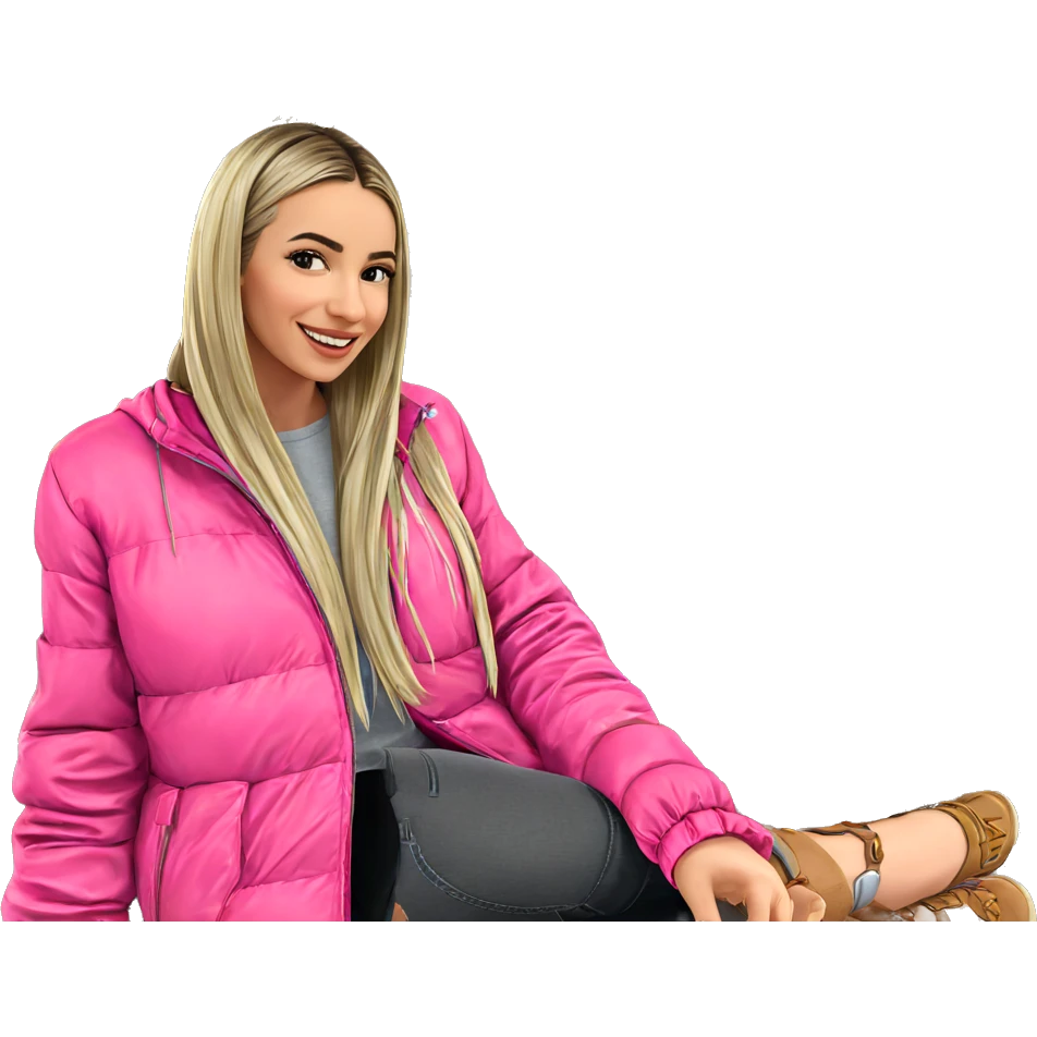 smiling girl sitting outdoors emoji