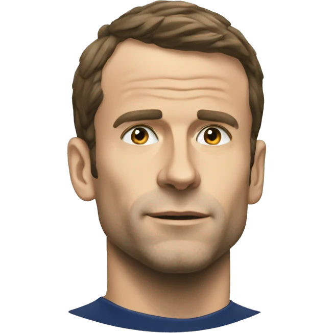 Macron qui joue au foot emoji