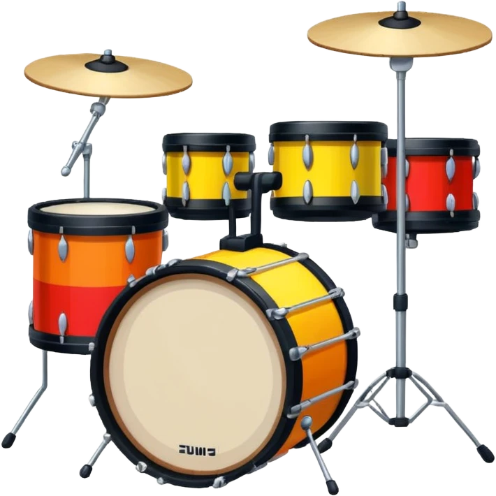 drum kit 8bit pixel emoji