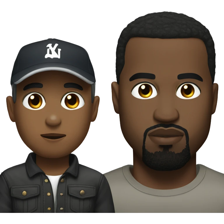 Kanye west and cristiano  emoji