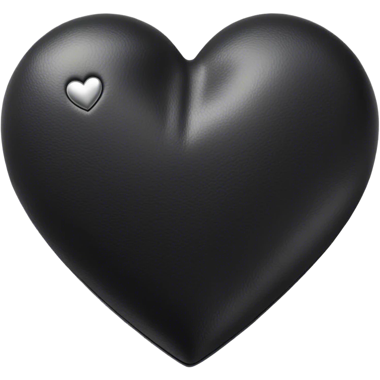 medieval black leather heart  emoji
