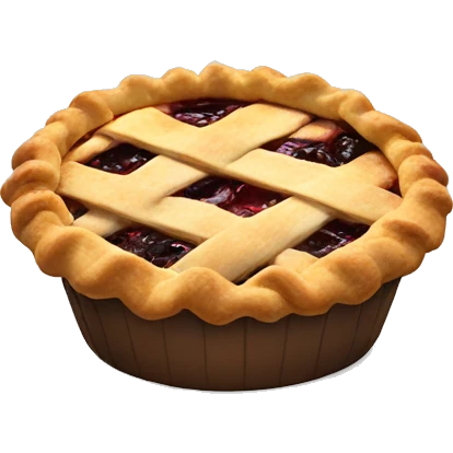 Pie with finger in it emoji