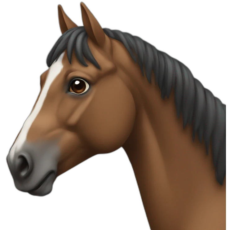 Cheval sur humain emoji