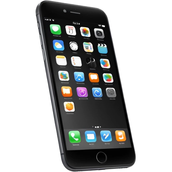 black iphone 6 emoji