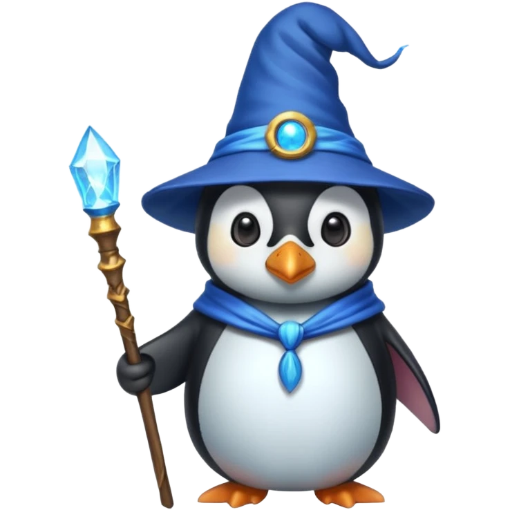Penguin Wizard emoji