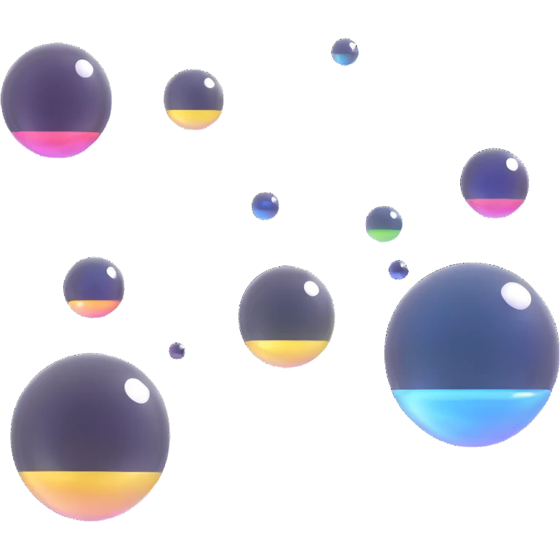 white soap bubbles emoji