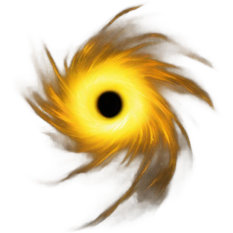 Yellow blackhole  emoji