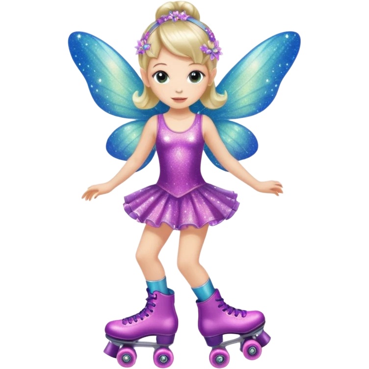 fairy on roller skates emoji