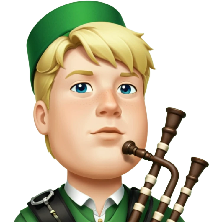 Green Bagpiper emoji