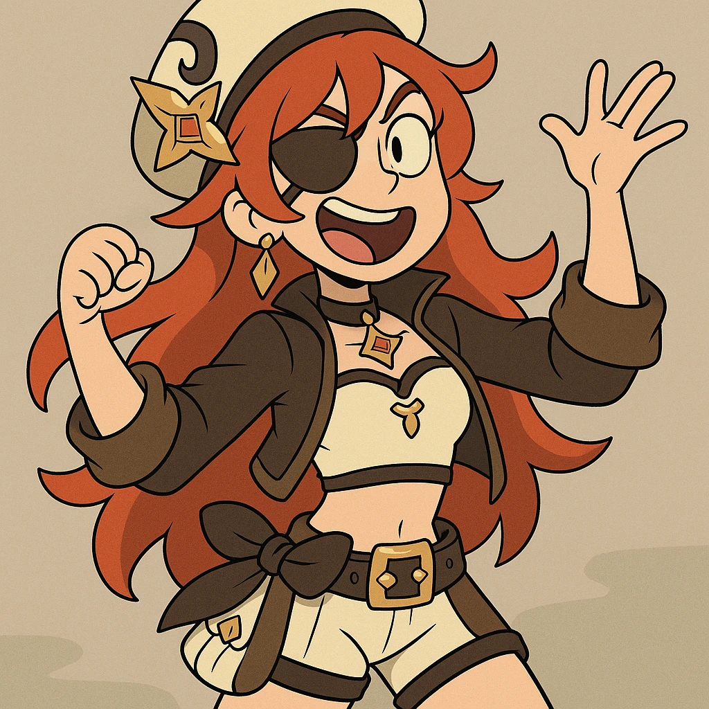 Genshin Impact character, 3D toon style, smooth shading, expressive pose emoji