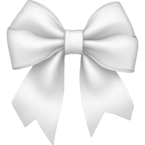 white bow emoji