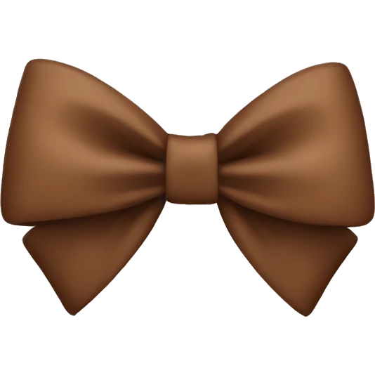 brown bow emoji