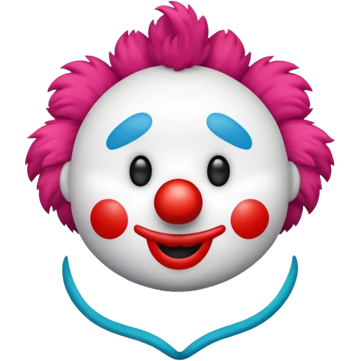 soft clown toy for children, plushie emoji