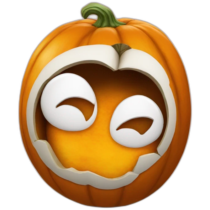 cat's butt in a pumpkin emoji