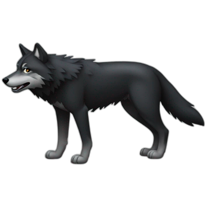 WOLF BLACK emoji