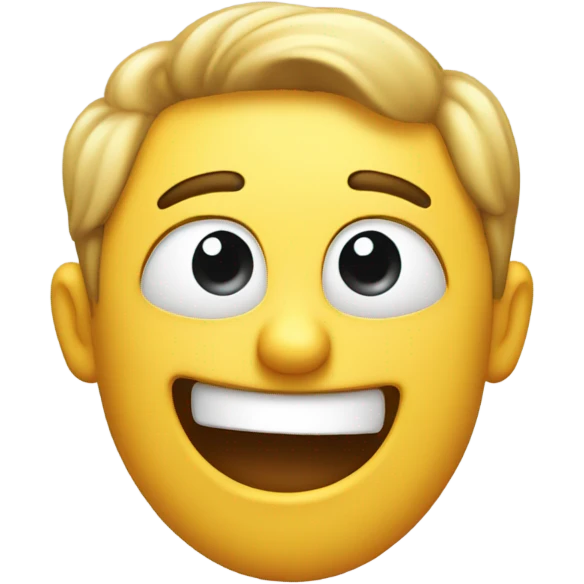 Rolling eye emoji while smiling  emoji