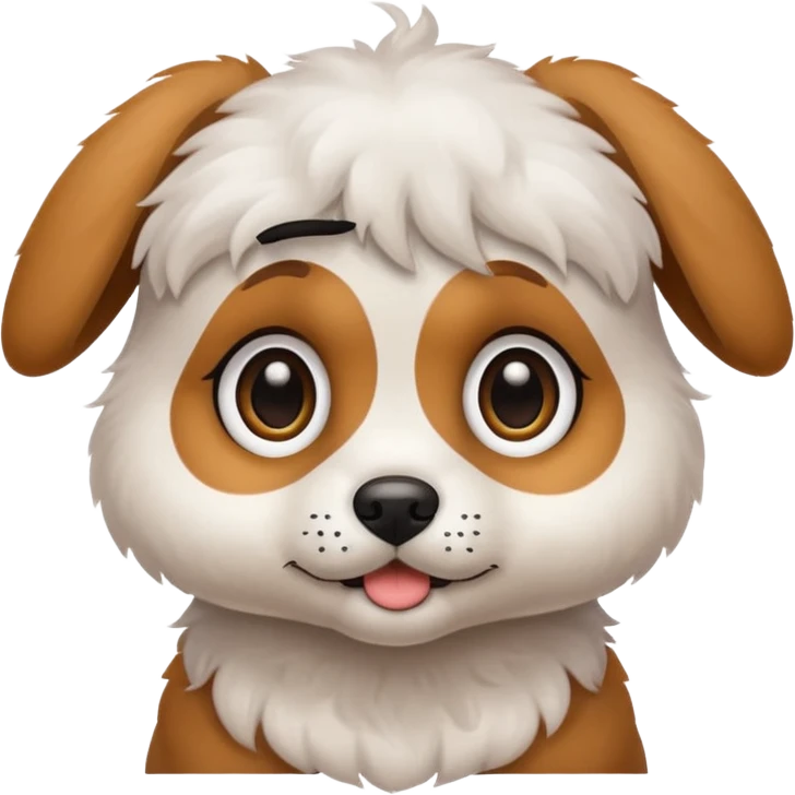 Puppy with big eyes emoji