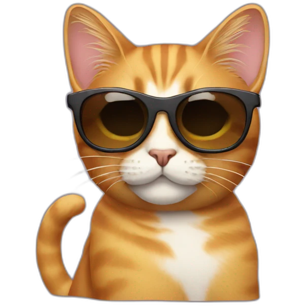 Cat with sunglasses emoji