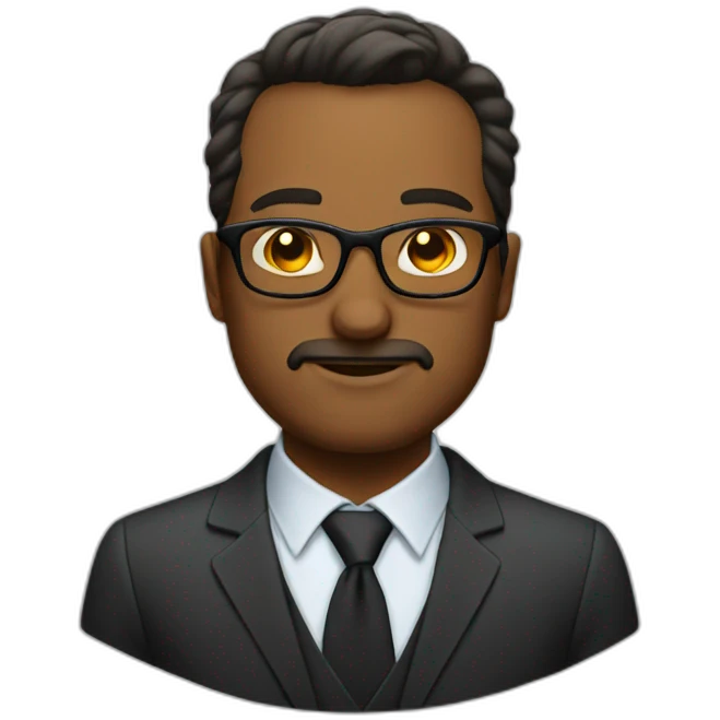 boss wearing glasses emoji
