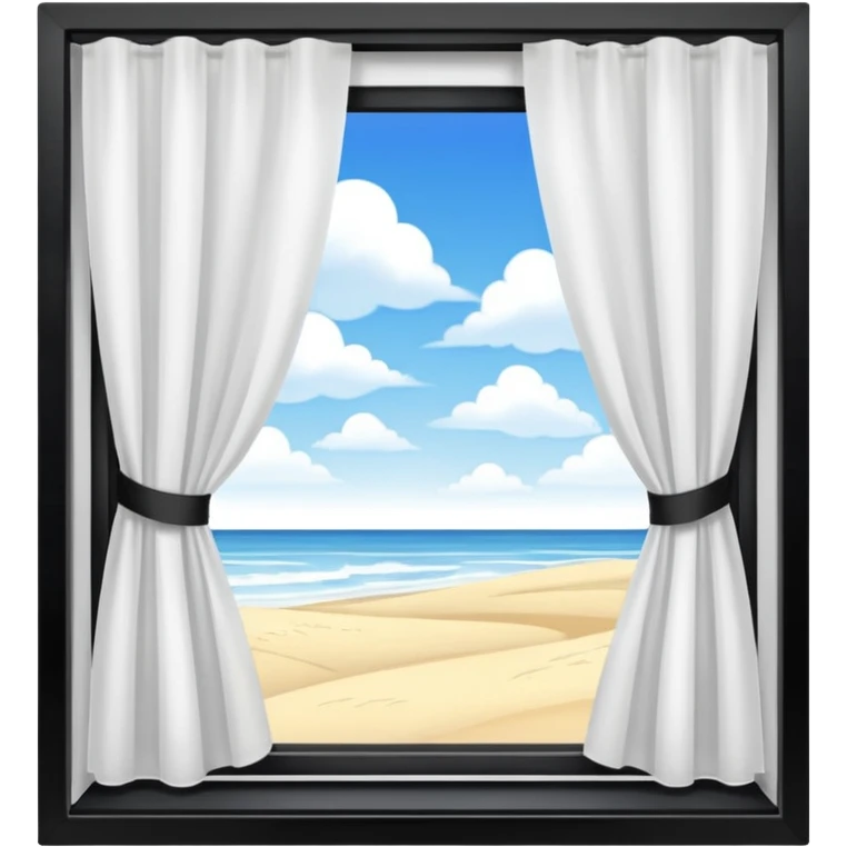 Открытое окно со сквозняком emoji