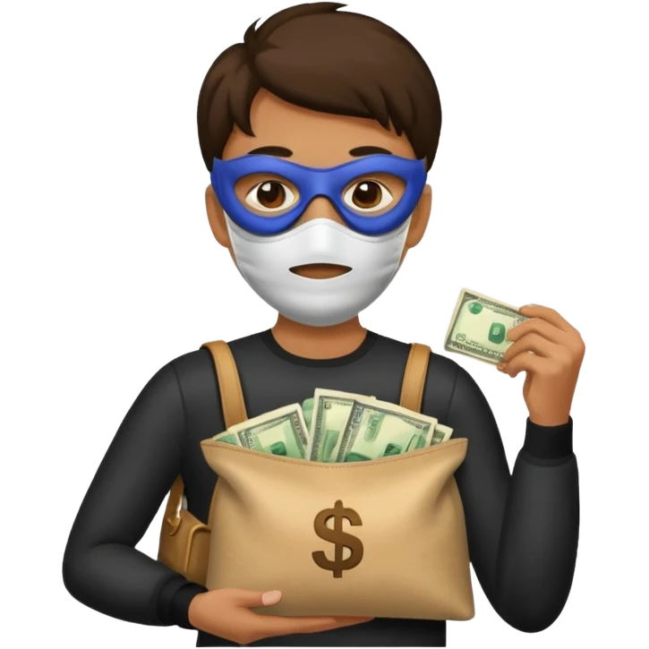  Money robbery image emoji