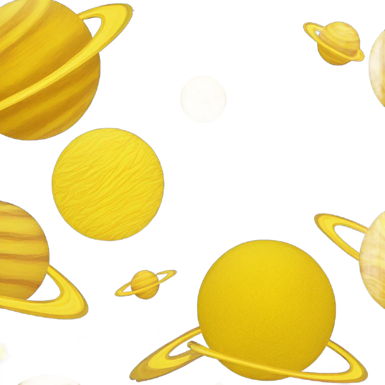 Yellow planet emoji