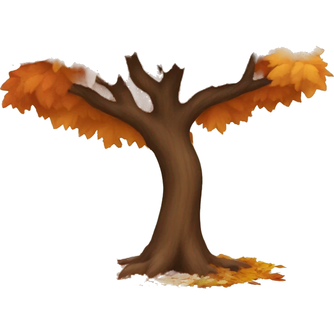 Autumn tree emoji