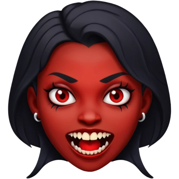 Vampire black girl emoji  emoji