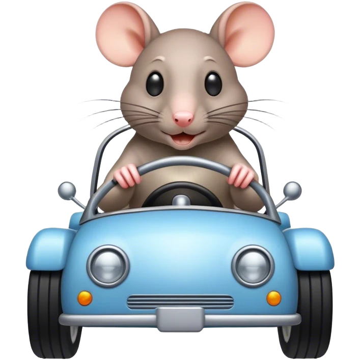 Rat driving emoji