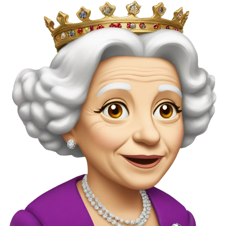 queen elisabeth, king charles emoji