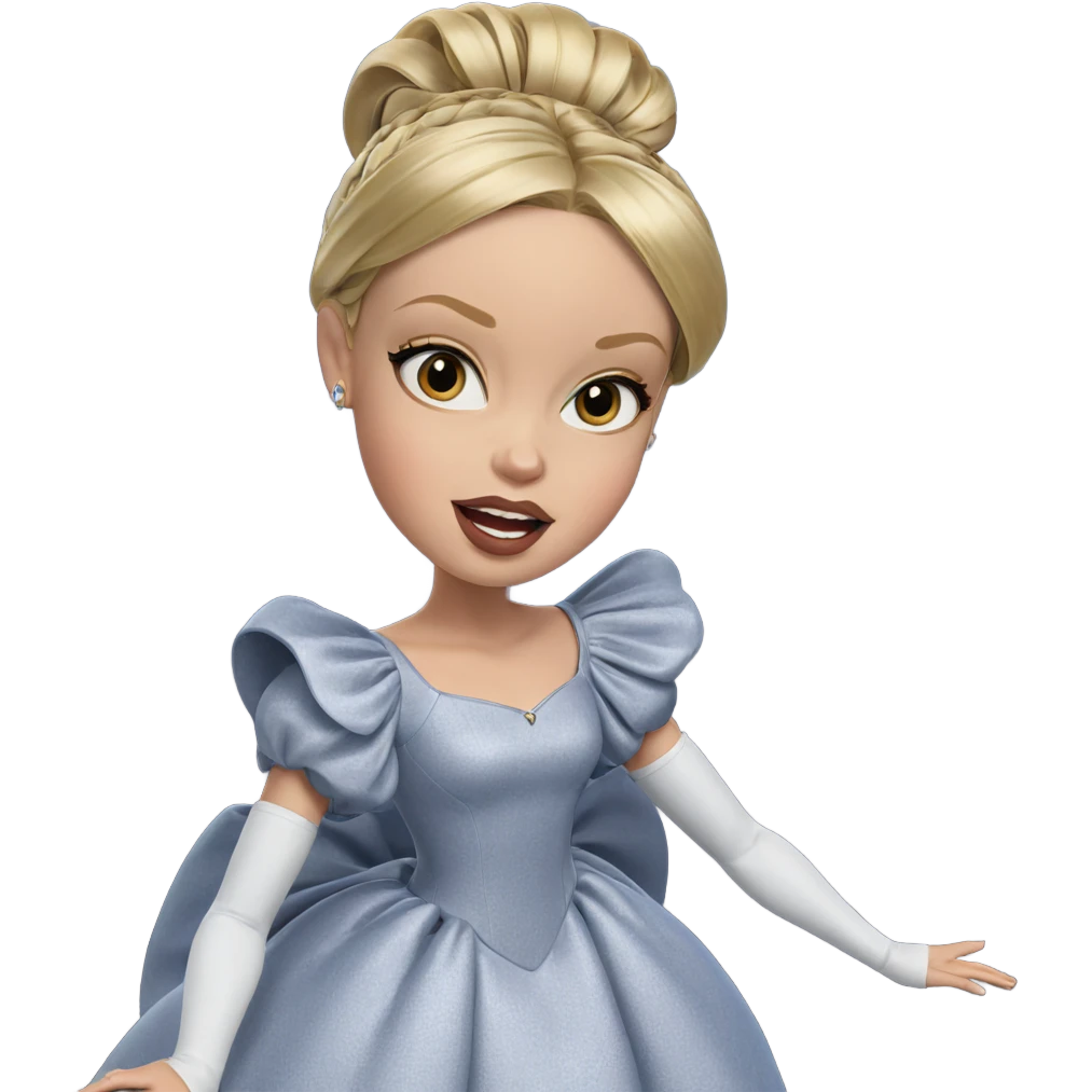 blonde girl in elegant dress emoji