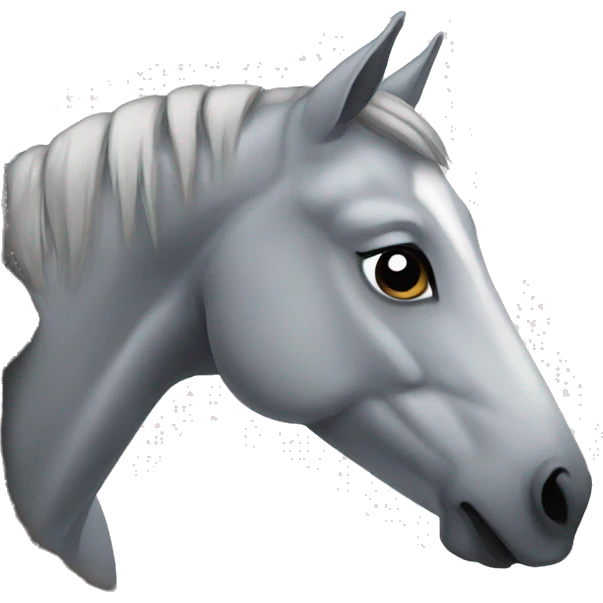 Grey horse emoji