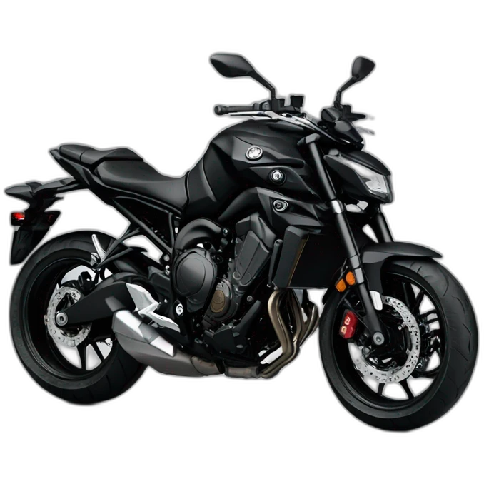 Yamaha MT-07 2019 black emoji