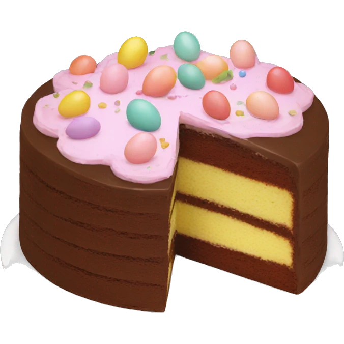 cake, Easter emoji