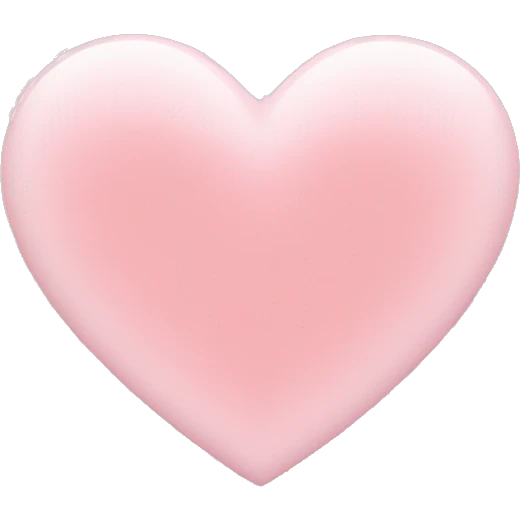 Light pink heart emoji