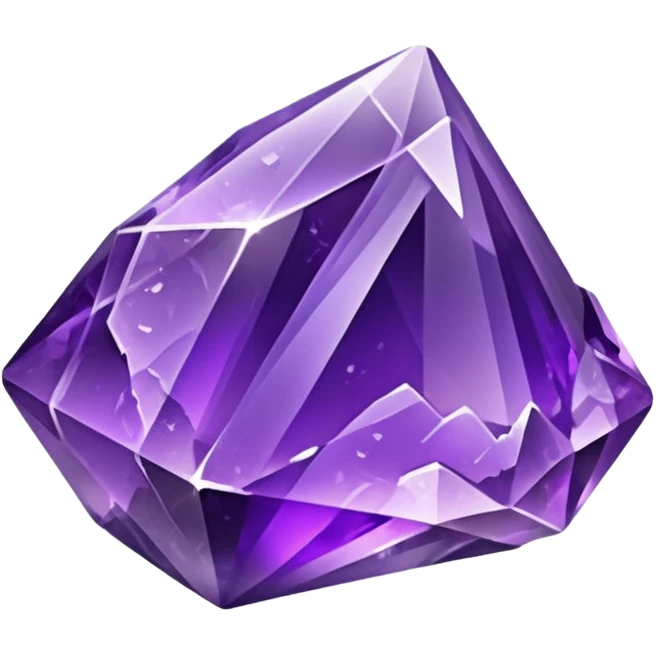 Amethyst crystal rock emoji