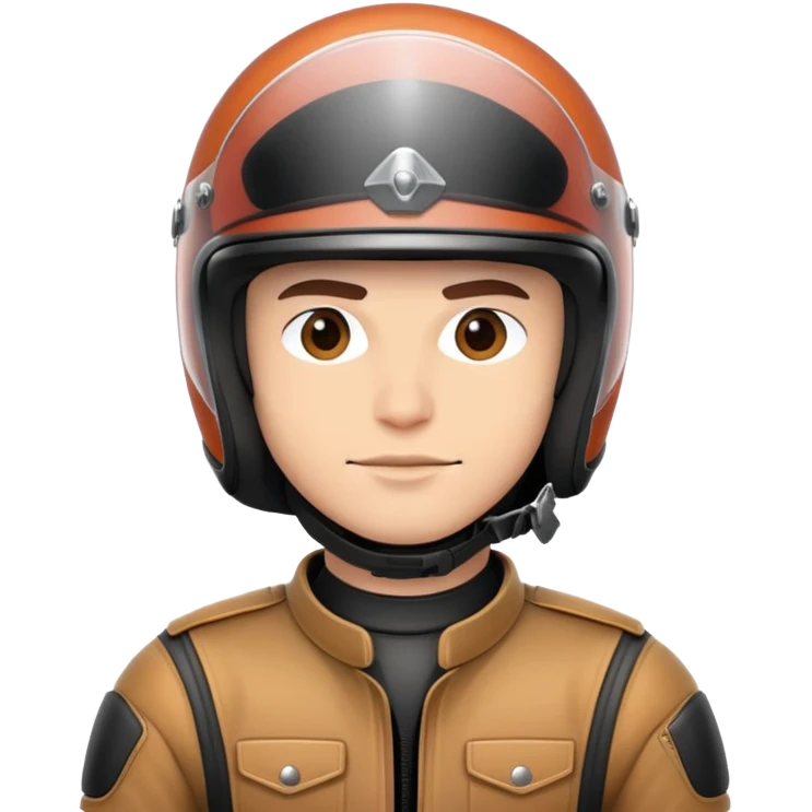 motorcycle biker with helmet emoji