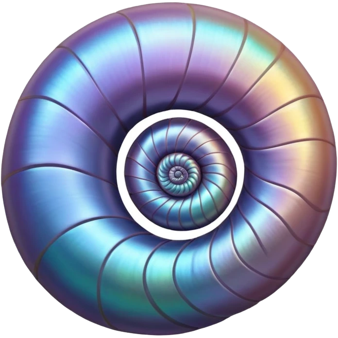 Nautilus spiral emoji