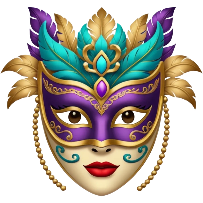a portrait of Masquerade  emoji