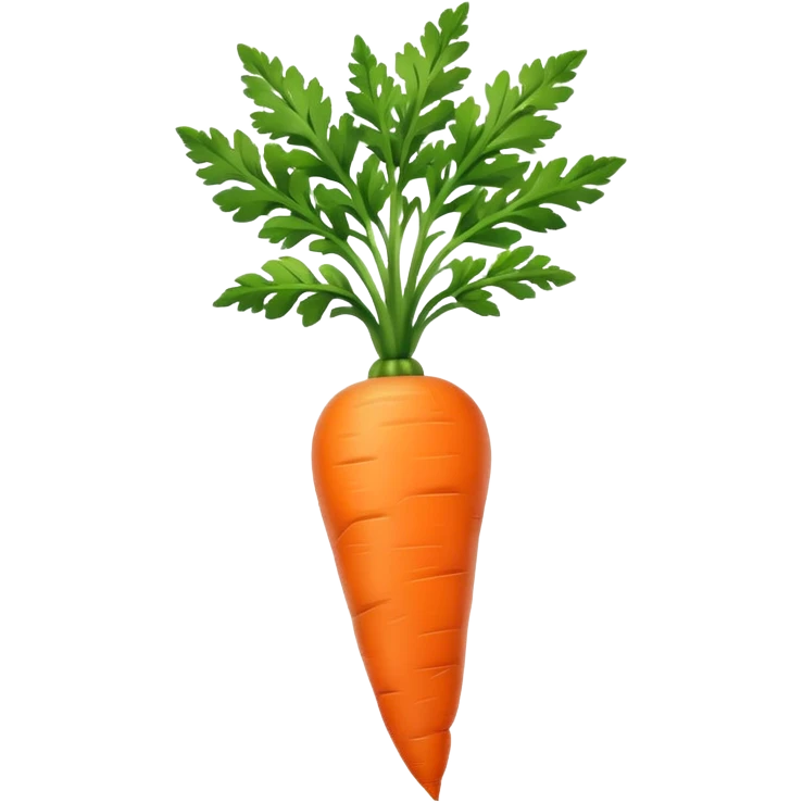 Carrot with green top emoji