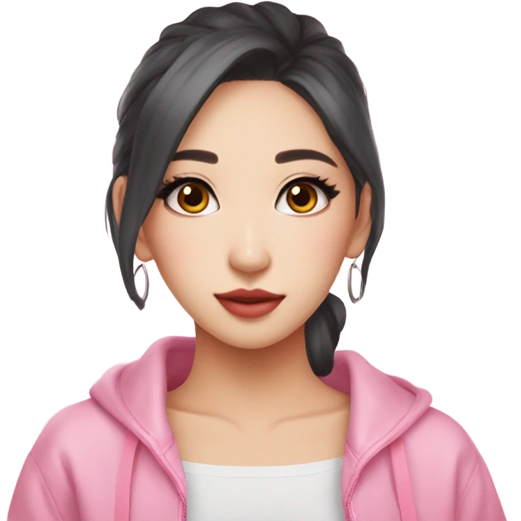 Karina aespa asian kpop cute girl pink coquette emoji
