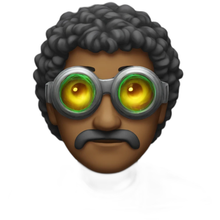 Laser eyes god emoji