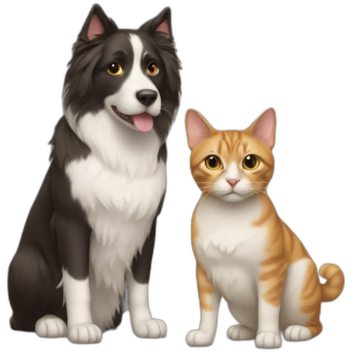 cat and dog emoji