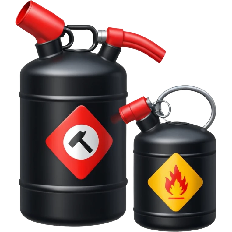 gasoline canister in black emoji