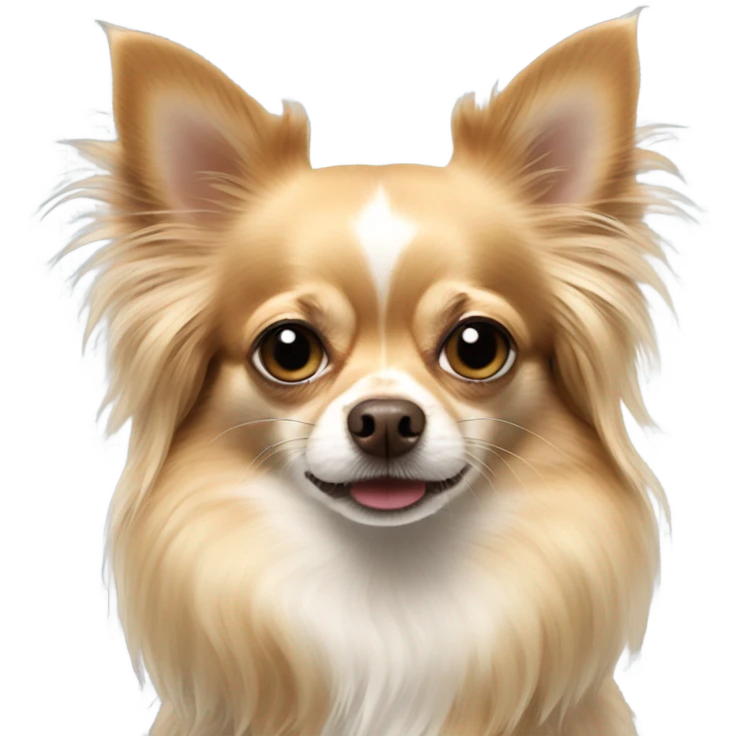 Long haired chihuahua  emoji
